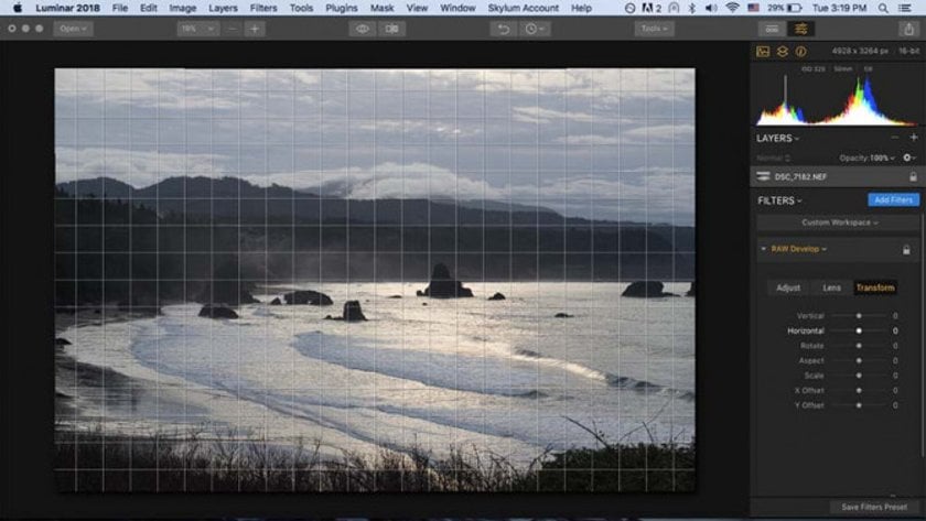 How to Develop Raw Photos in Luminar Image4