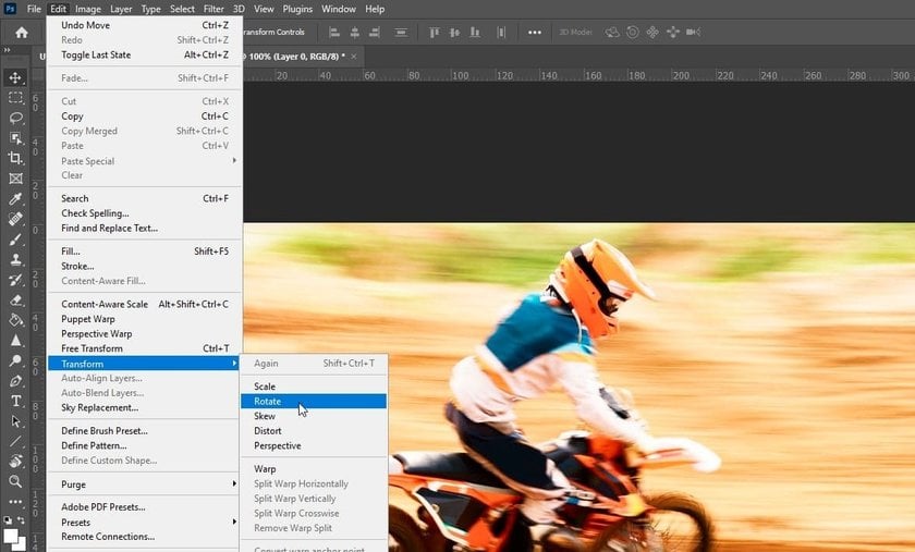 How to Rotate a Layer in Photoshop: Adobe Image & Object Rotation Guide Image4