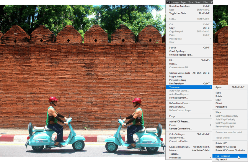 How to Flip Horizontally in Photoshop | Skylum Blog