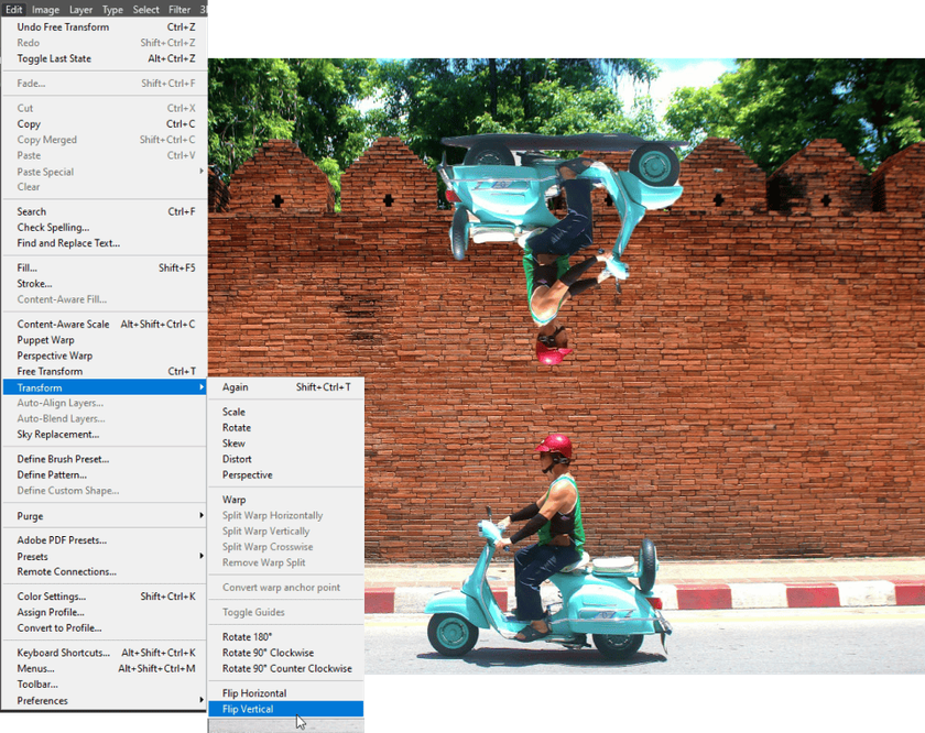 How to Flip Vertically in Photoshop | Skylum Blog
