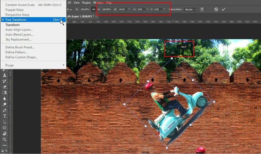 Instructions for Free Rotation of Photos in Photoshop | Skylum Blog