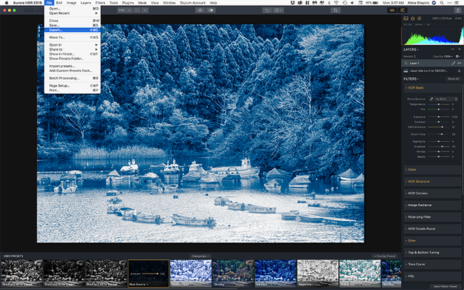 Saving a Native Aurora HDR File with History on a Mac | Skylum Blog(5)