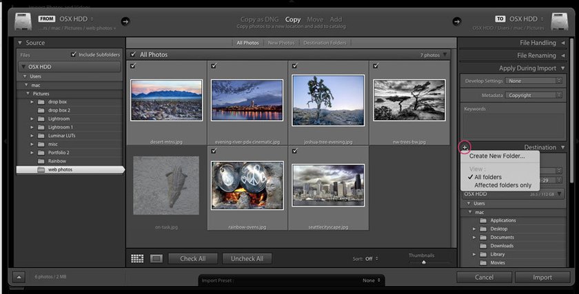 Importing Photos into Lightroom | Skylum Blog(5)