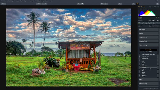 Aurora HDR 2019 How To Use The LUT Mapping Filter | Skylum Blog(2)