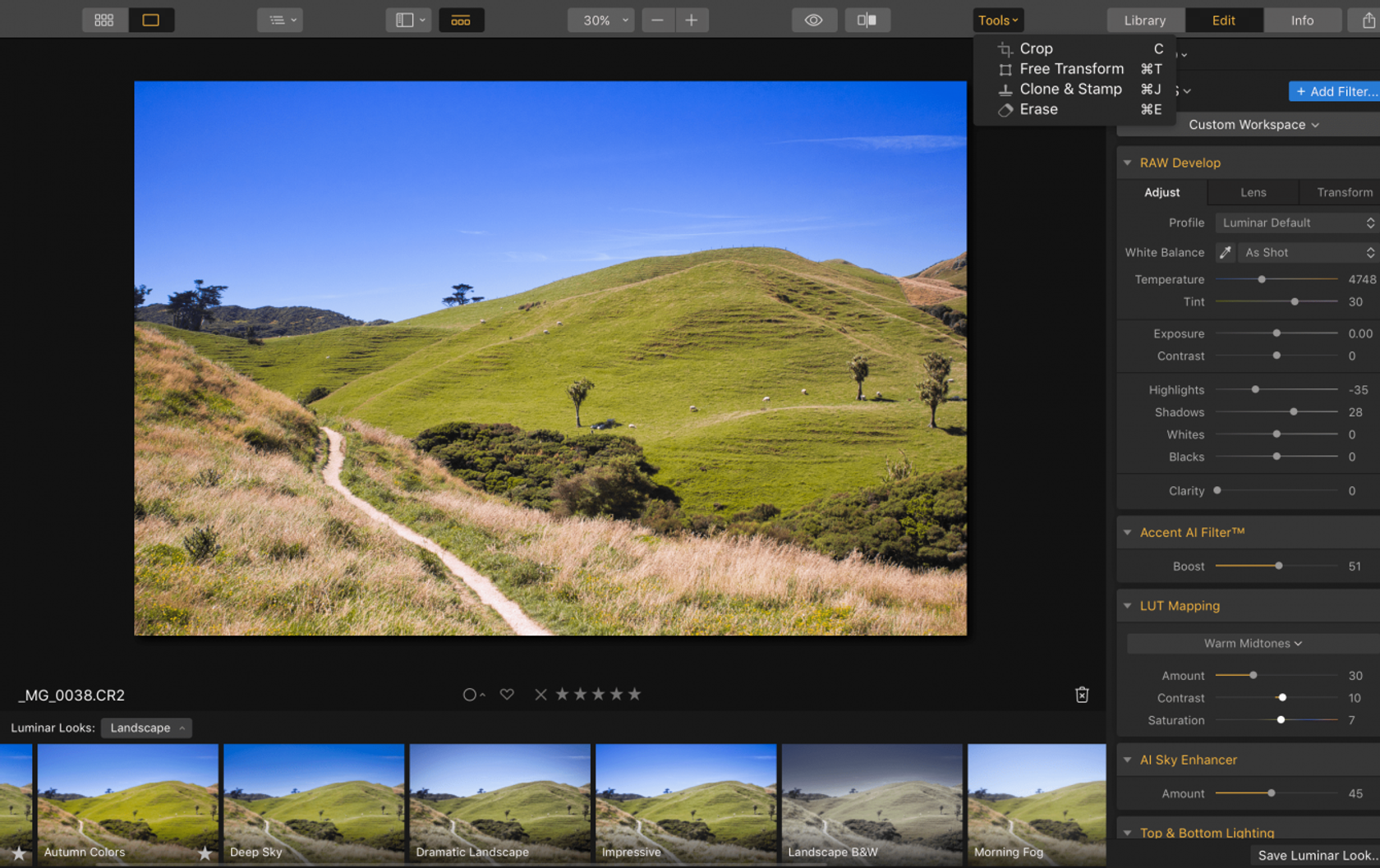 How to Use the Clone Stamp Tool in Photoshop and Luminar 3 for Mac Image2