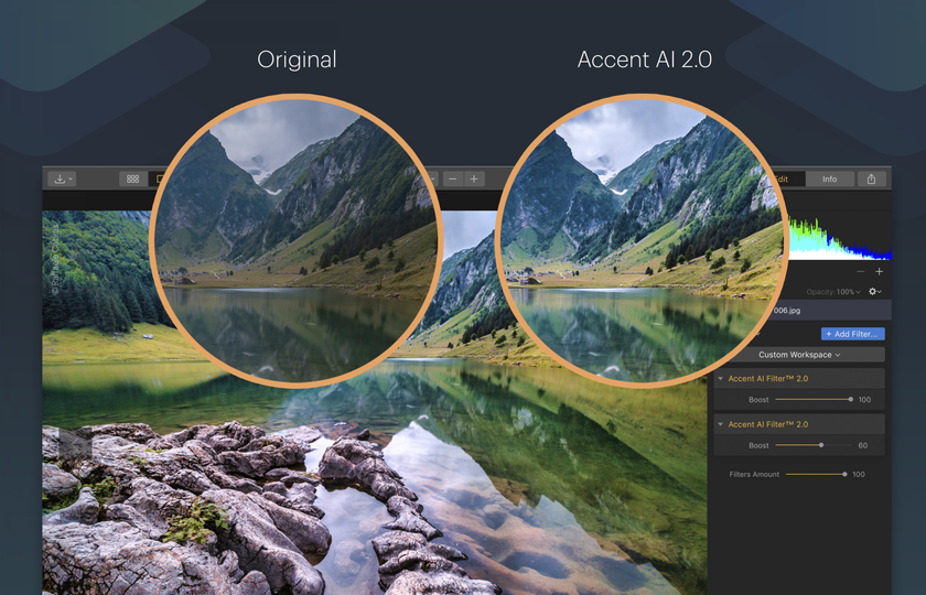 Next evolution of Accent AI filter introduced in Luminar 3.1.0(2)