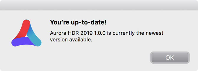 Keeping Aurora HDR 2019 Up to Date