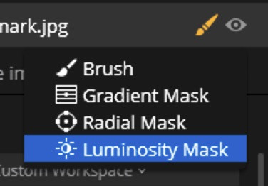 how to get side tools on luminar 2018 windows