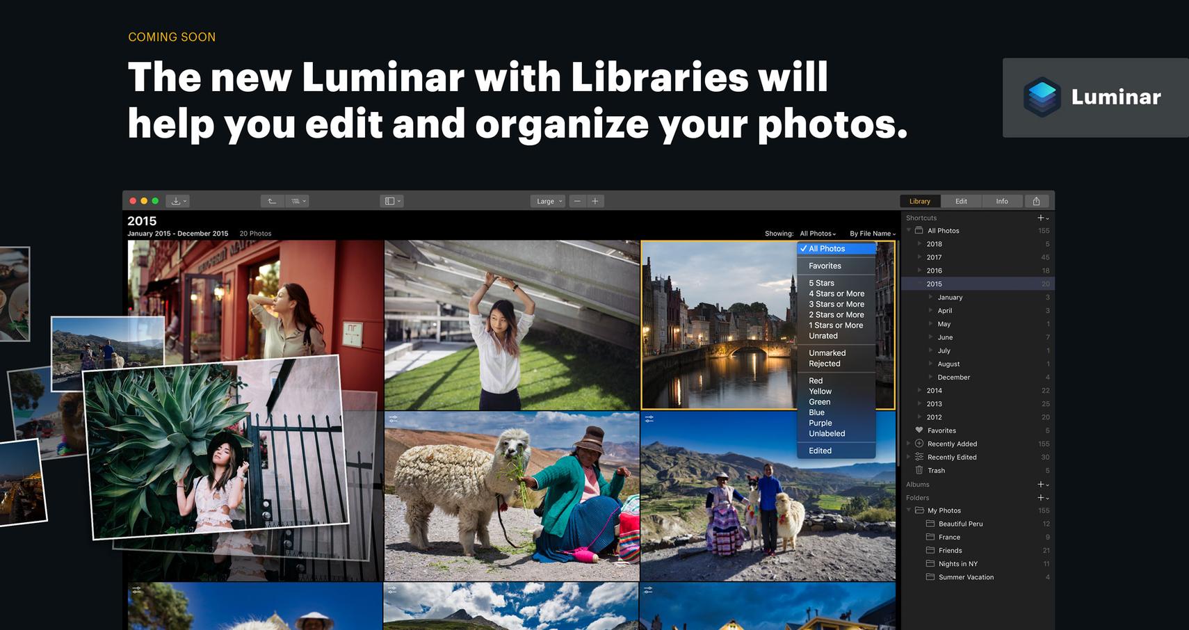 Luminar with Libraries Lets You Label and Rate Your Photos | Skylum Blog