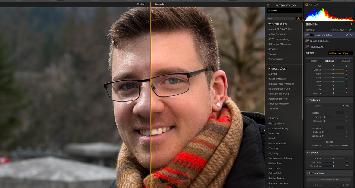 Porträtfotos in Luminar – Schnelle Optimierung und Aufnahmetipps