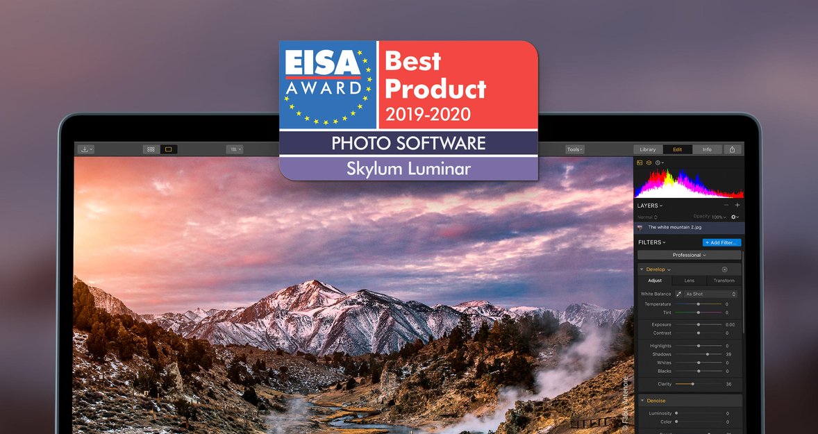 The awards keep coming for Luminar, named Best Photo Editing Software
