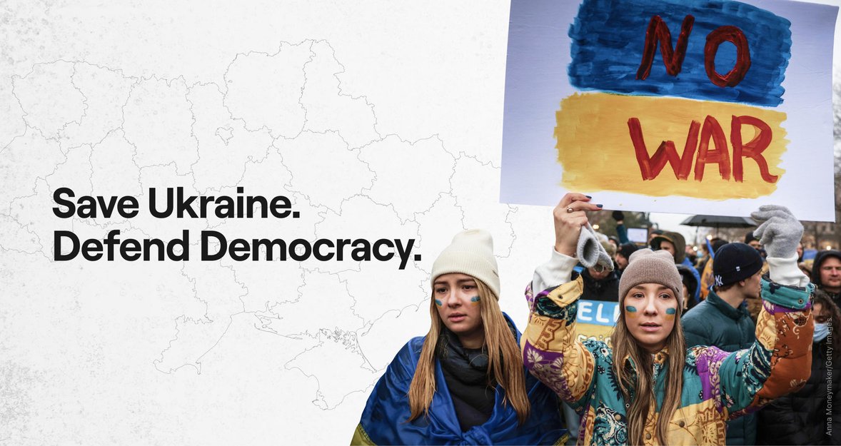 ACT NOW! SAVE UKRAINE. DEFEND DEMOCRACY.