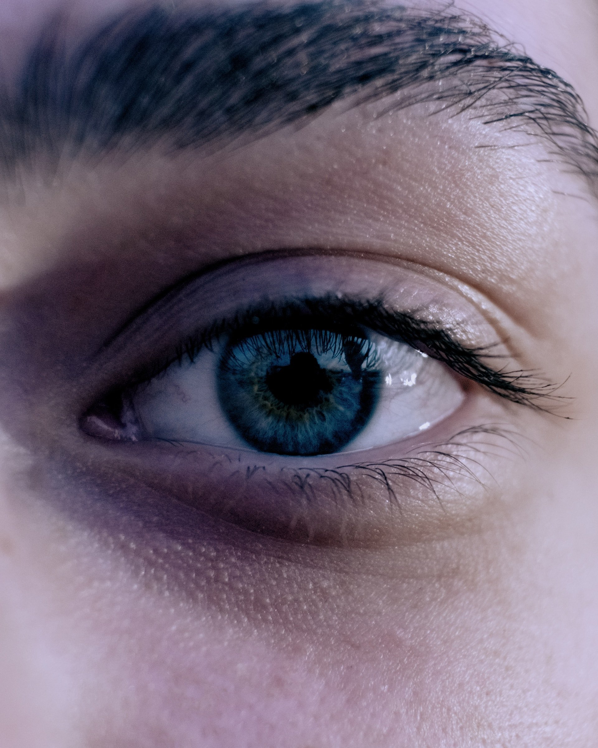 blue eye close up