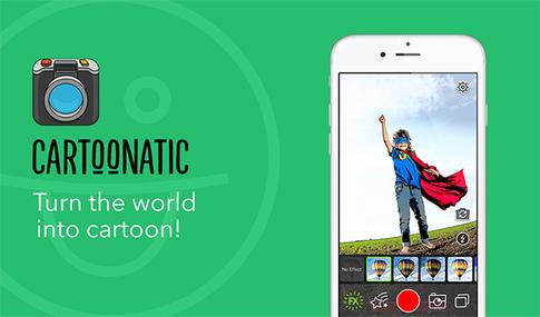 Become a cartoonist with<br>Cartoonatic for iPhone