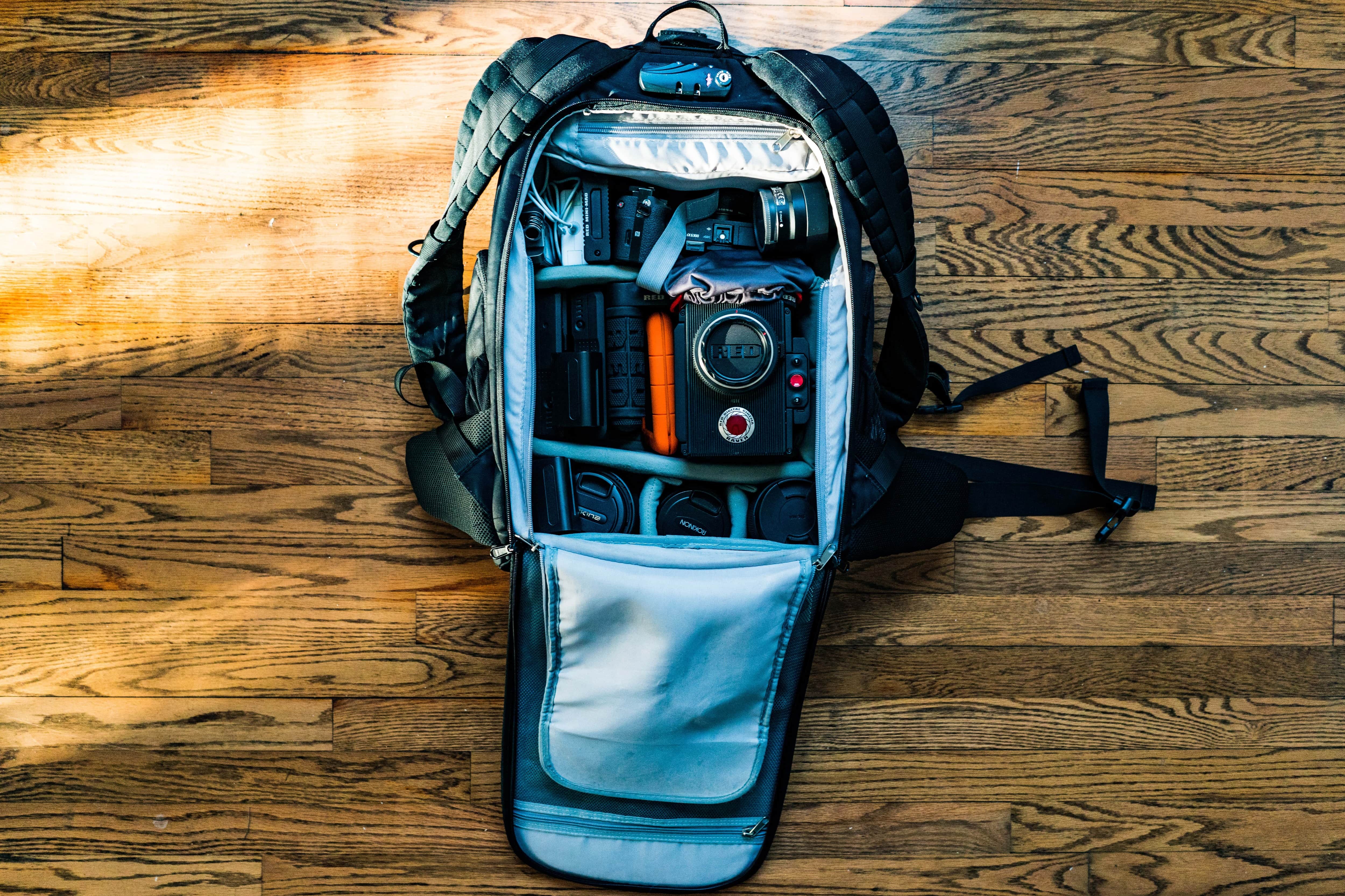 Camera Backpack Large Capacity DSLR SLR Camera Bag Outdoor Hiking