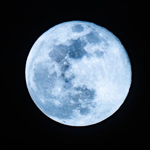 Capturing the Rare Blue Moon of August 2023