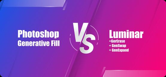 Photoshop Generative Fill VS Luminar GenErase + GenSwap + GenExpand