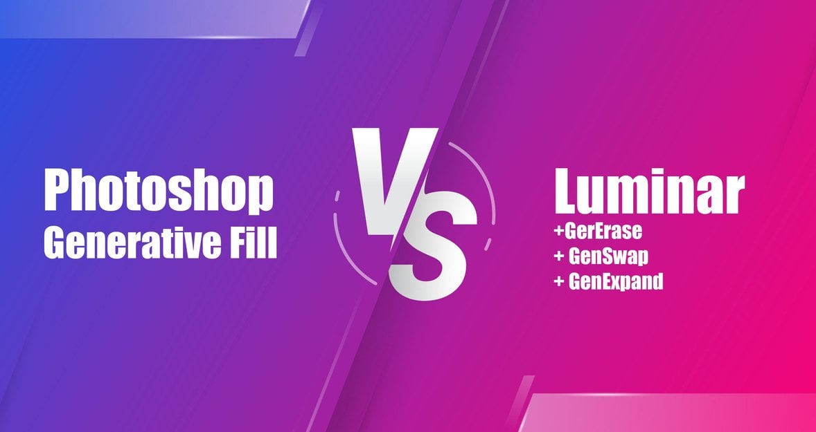 Photoshop Generative Fill VS Luminar GenErase + GenSwap + GenExpand