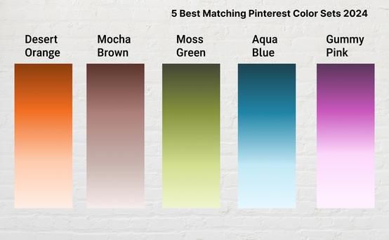 Trending Color Palette: 5 Best Matching Pinterest Color Sets