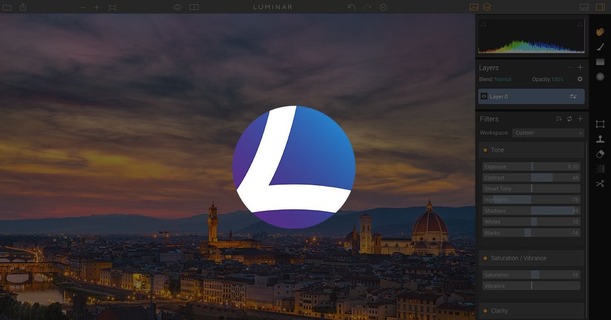 Luminar photo store editor