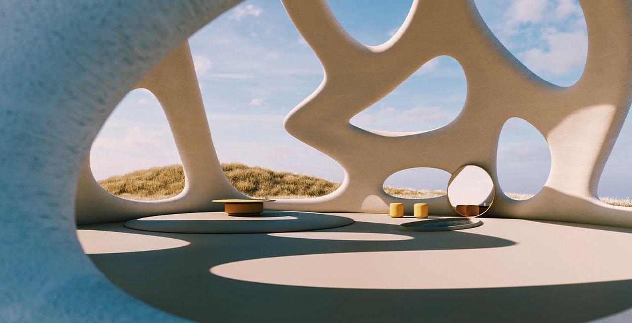 Surrealistische 3D-architectuur Voorinstelling(40)