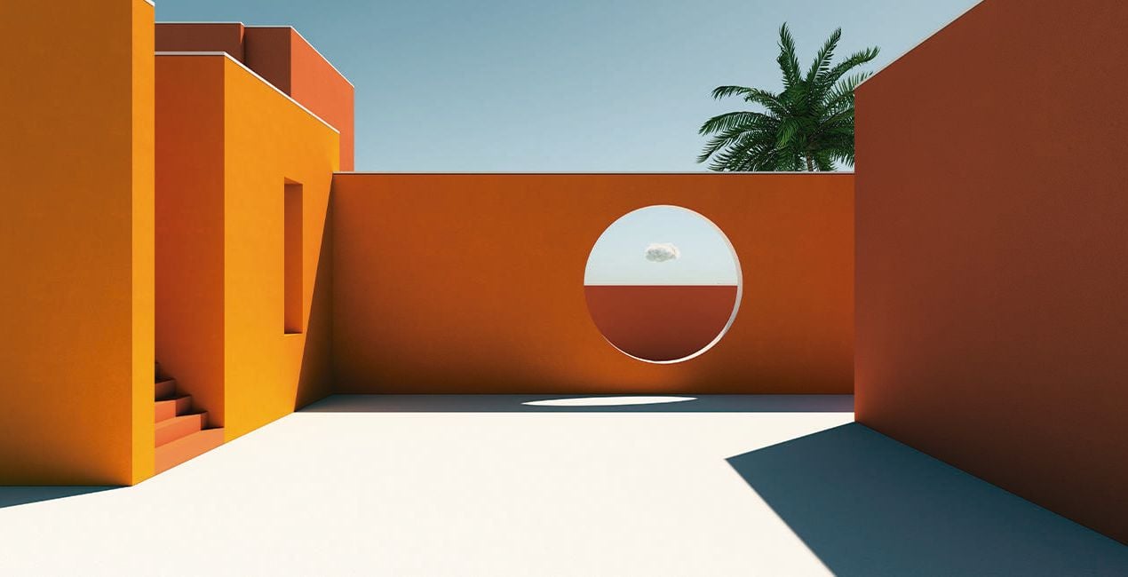 Surrealistische 3D-architectuur Voorinstelling(42)