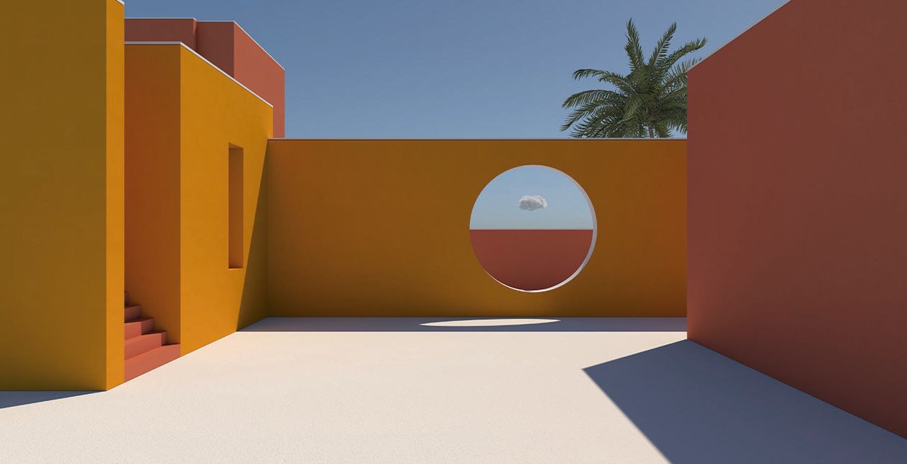 Surrealistische 3D-architectuur Voorinstelling(41)