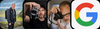 Three photographers who use Luminar, and the Google logo