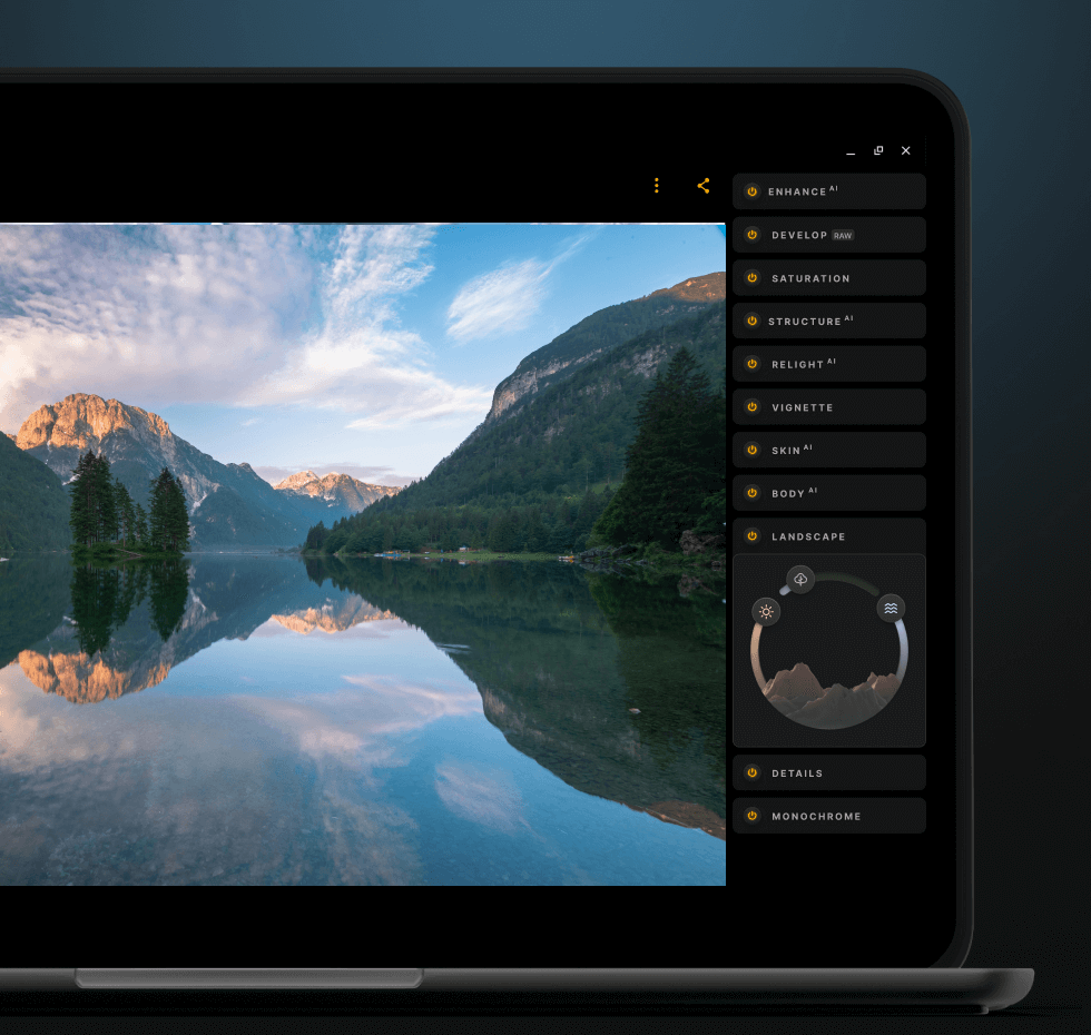 Chromebook用 写真編集ツール：Luminar画像編集アプリ(10)
