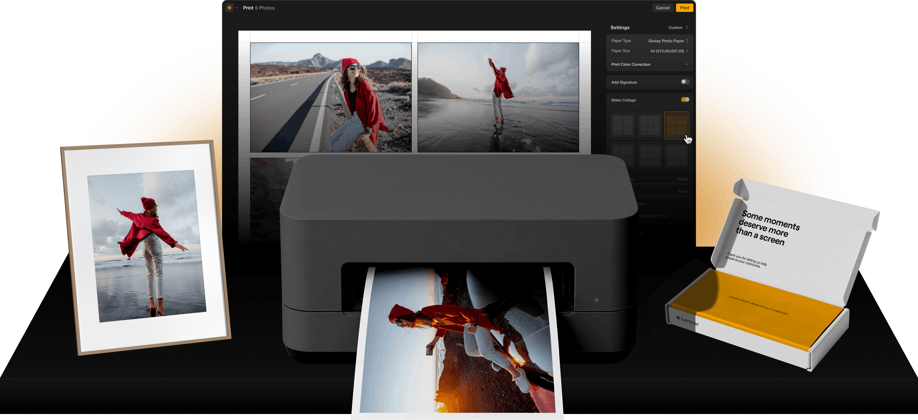 Printing workflow in Luminar Neo