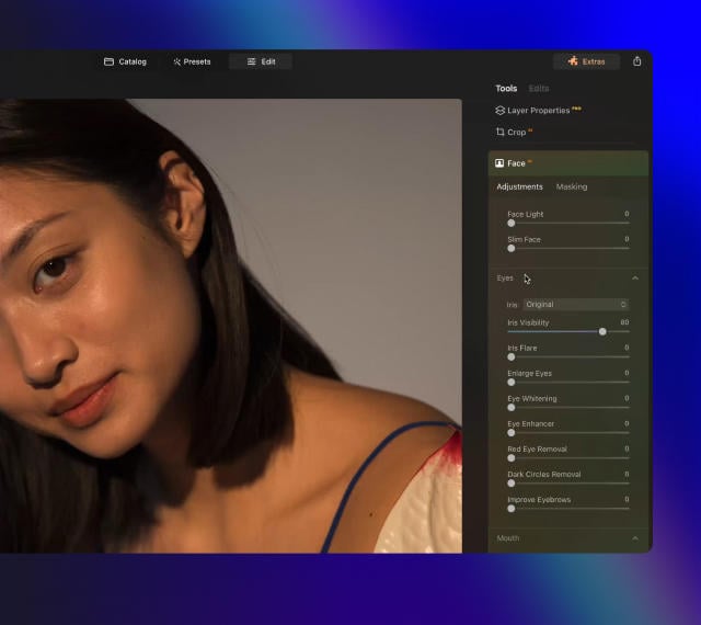 Luminar Neo features: Face AI - Smooth skin in a heartbeat