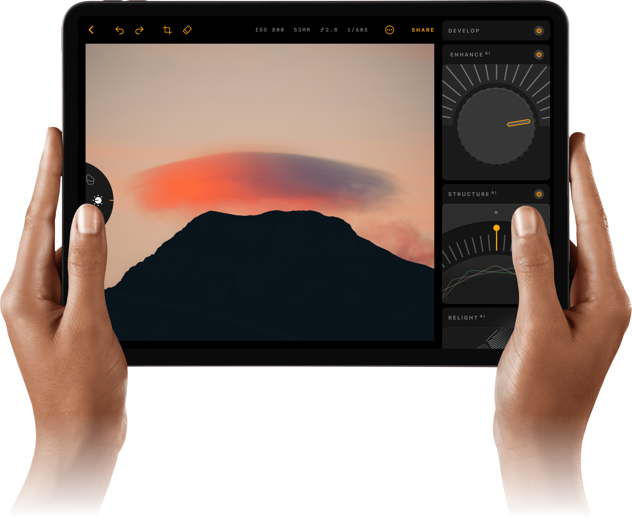 iPad용 Luminar: iPad 사진 편집기로 사진을 바꿔보세요