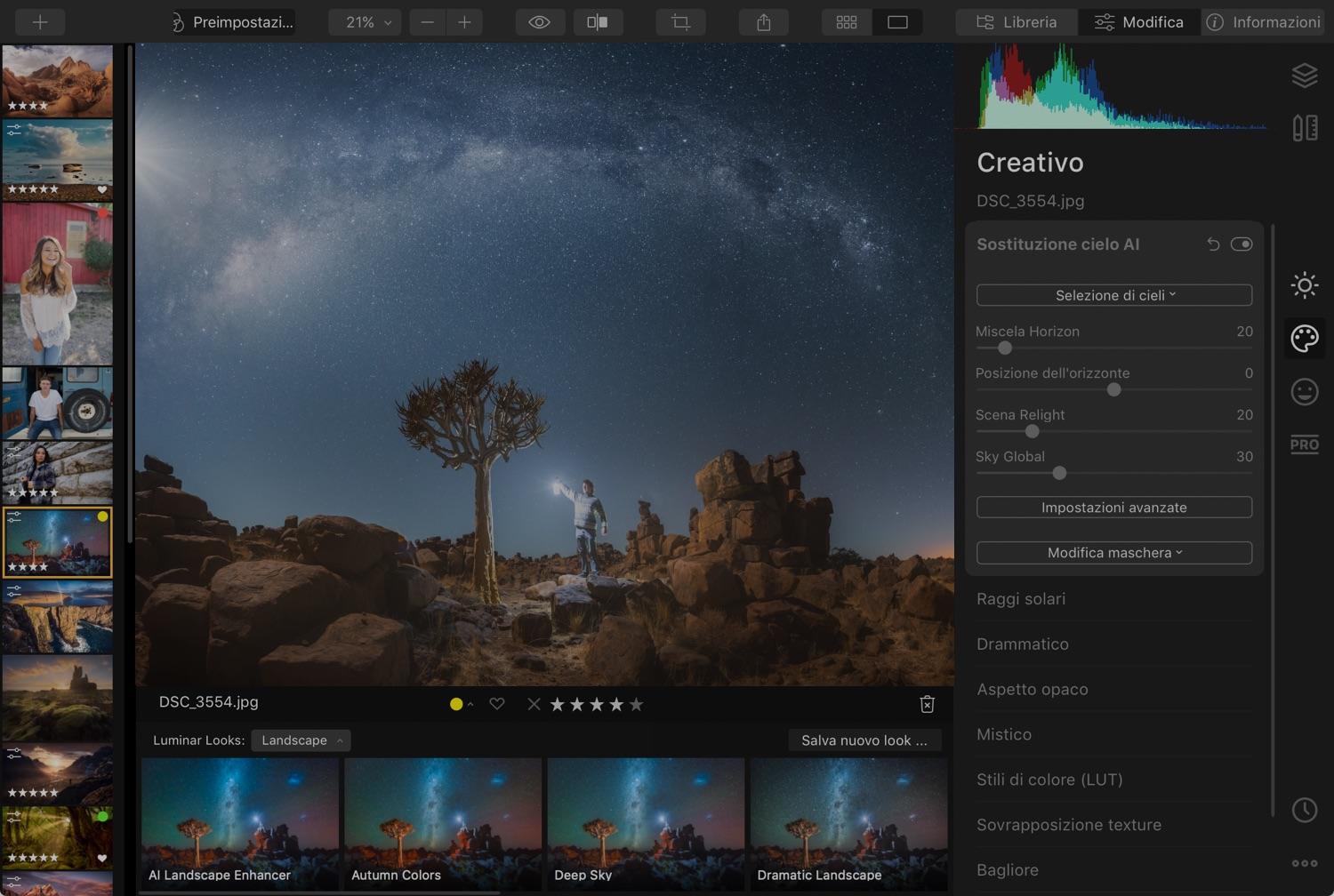 Luminar Photo Editor Il miglior software di editing di foto per Mac e